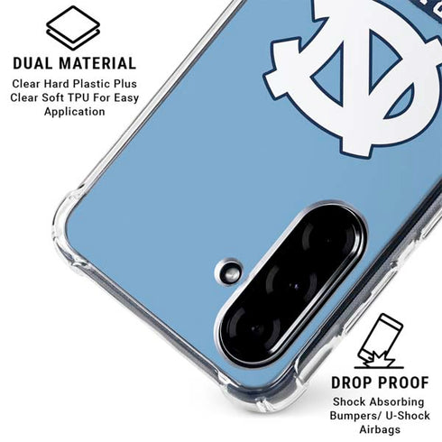 University of North Carolina UNC Tar Heels Galaxy A36 5G Clear Case