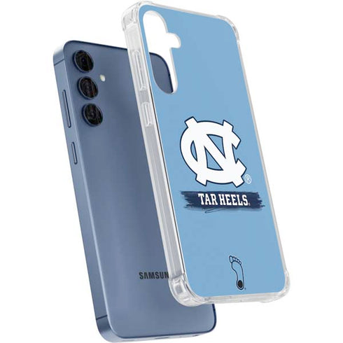 University of North Carolina UNC Tar Heels Galaxy A55 5G Clear Case