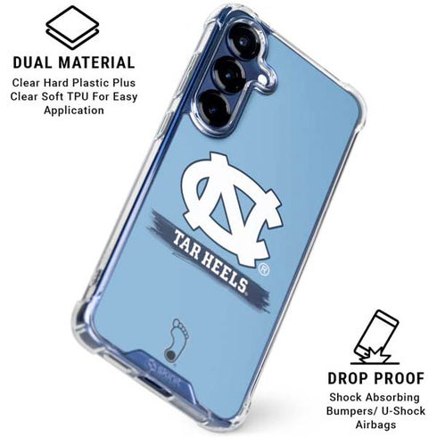 University of North Carolina UNC Tar Heels Galaxy S25 Clear Case