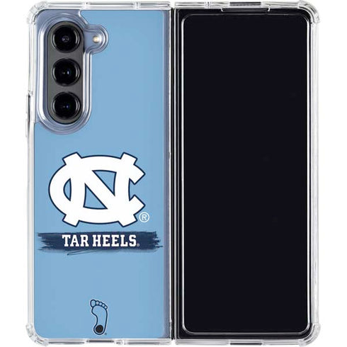 University of North Carolina UNC Tar Heels Galaxy Z Fold5 5G Clear Case