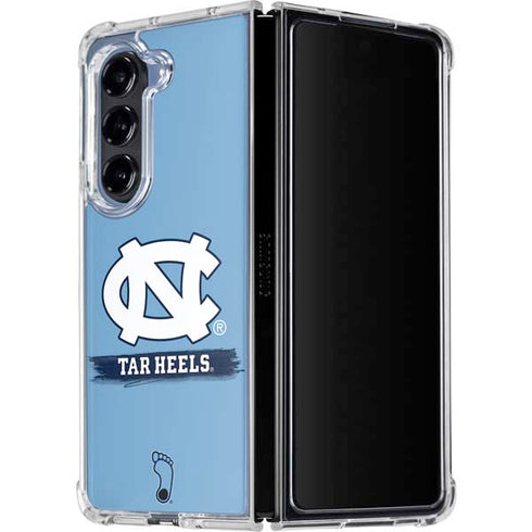 University of North Carolina UNC Tar Heels Galaxy Z Fold5 5G Clear Case