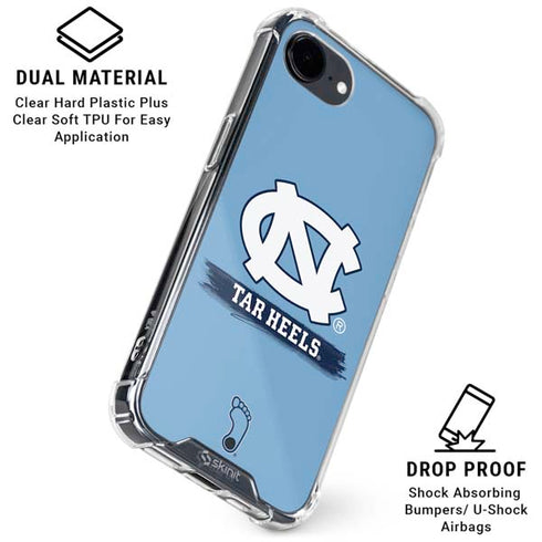 University of North Carolina UNC Tar Heels iPhone 16e Clear Case