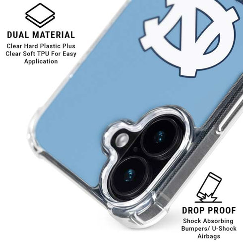 University of North Carolina UNC Tar Heels iPhone 17 Clear Case