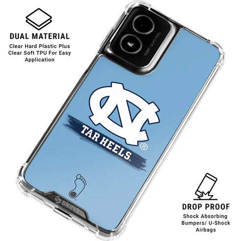 University of North Carolina UNC Tar Heels Moto G Power 5G (2024) Clear Case