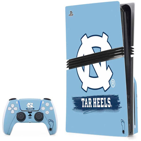 University of North Carolina UNC Tar Heels PS5 Pro Disk Bundle Skin