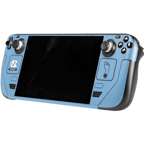University of North Carolina UNC Tar Heels Steam Deck Handheld Gaming Computer OLED Skin