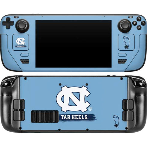 University of North Carolina UNC Tar Heels Steam Deck Handheld Gaming Computer Skin