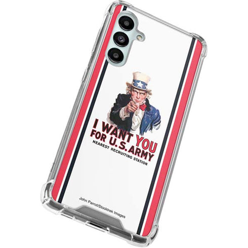Uncle Sam Vintage War Poster Galaxy A16 5G Clear Case