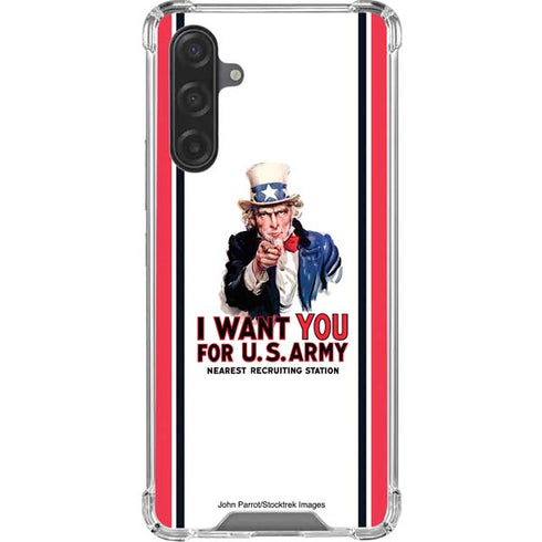 Uncle Sam Vintage War Poster Galaxy A17 Clear Case