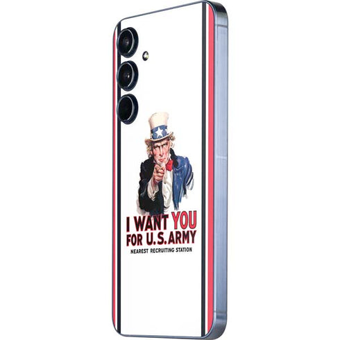 Uncle Sam Vintage War Poster Galaxy A35 5G Skin