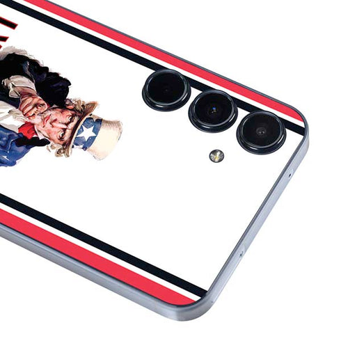 Uncle Sam Vintage War Poster Galaxy A36 5G Skin