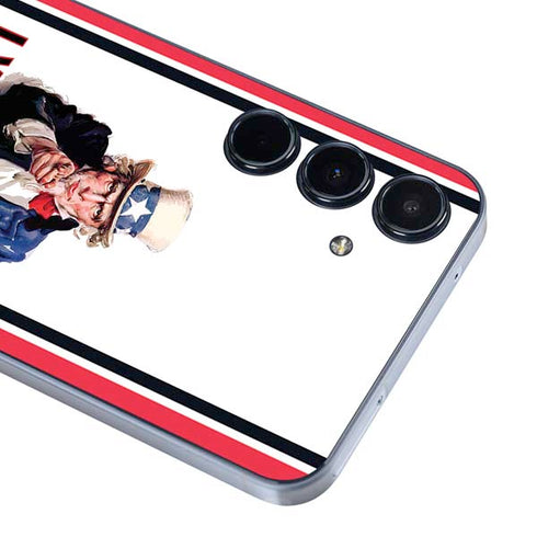 Uncle Sam Vintage War Poster Galaxy A55 5G Skin