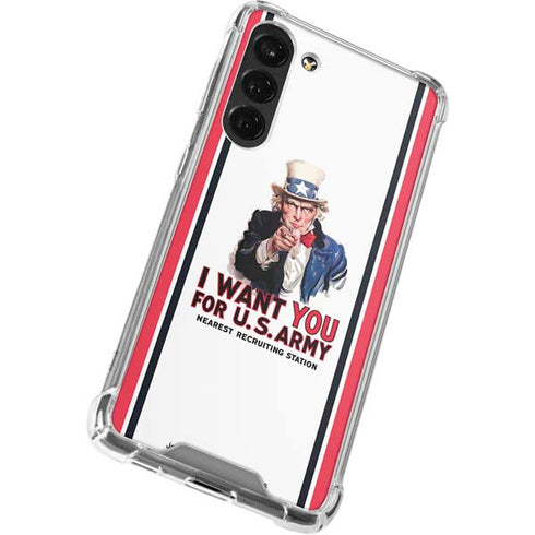 Uncle Sam Vintage War Poster Galaxy S24 FE Clear Case