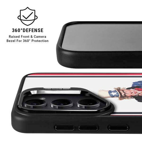 Uncle Sam Vintage War Poster Galaxy S24 FE Kickstand Case