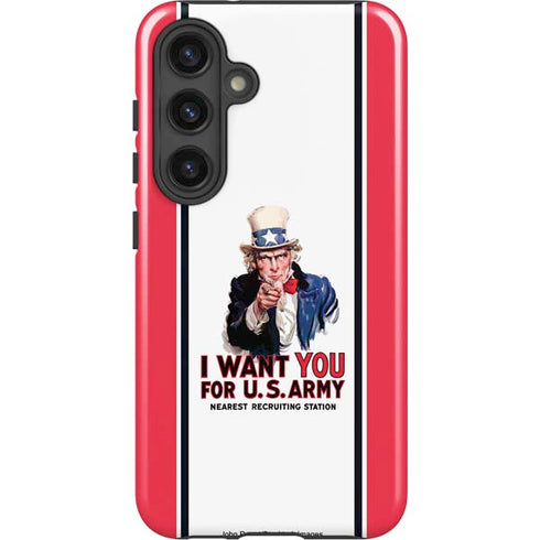 Uncle Sam Vintage War Poster Galaxy S25 Plus Impact Case
