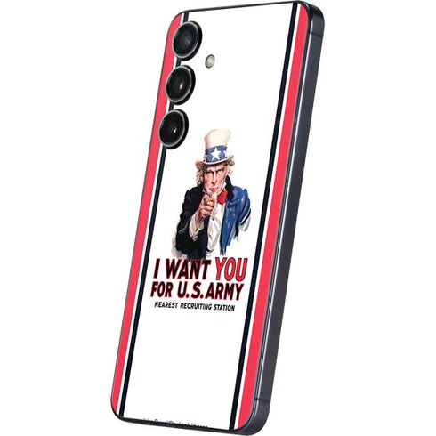 Uncle Sam Vintage War Poster Galaxy S24 Plus Skin