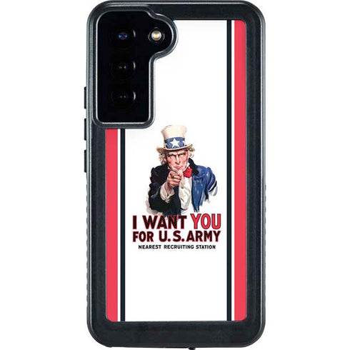 Uncle Sam Vintage War Poster Galaxy S24 Plus Waterproof Case