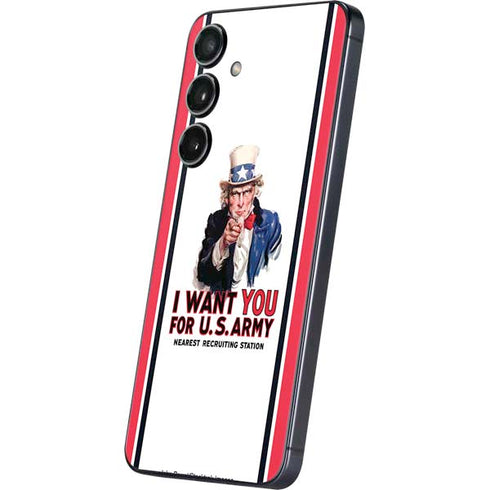 Uncle Sam Vintage War Poster Galaxy S25 Skin