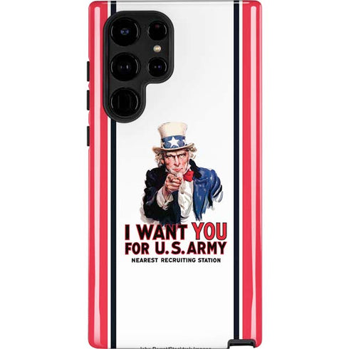 Uncle Sam Vintage War Poster Galaxy S25 Ultra Impact Case