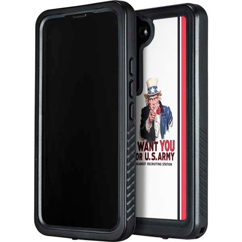 Uncle Sam Vintage War Poster Galaxy S24 Waterproof Case