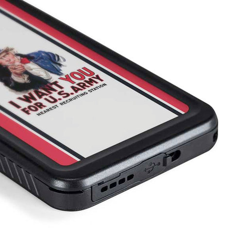 Uncle Sam Vintage War Poster Galaxy S24 Waterproof Case