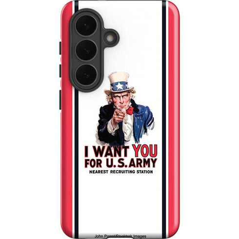 Uncle Sam Vintage War Poster Galaxy S26 Plus Impact Case