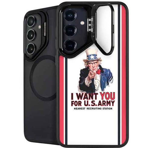 Uncle Sam Vintage War Poster Galaxy S26 Plus Kickstand Case