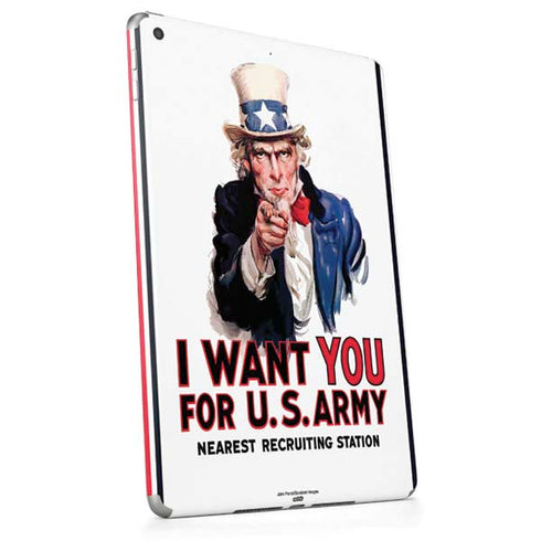 Uncle Sam Vintage War Poster Apple iPad Skin