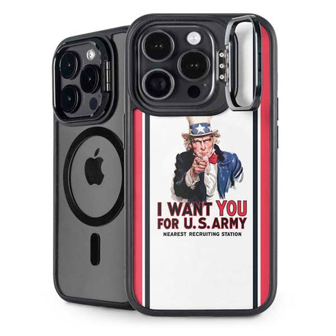 Uncle Sam Vintage War Poster iPhone 13 Pro Max Kickstand Case