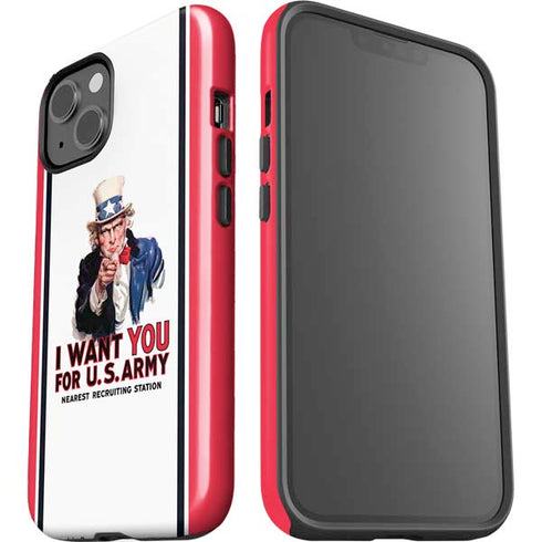 Uncle Sam Vintage War Poster iPhone 15 Impact Case
