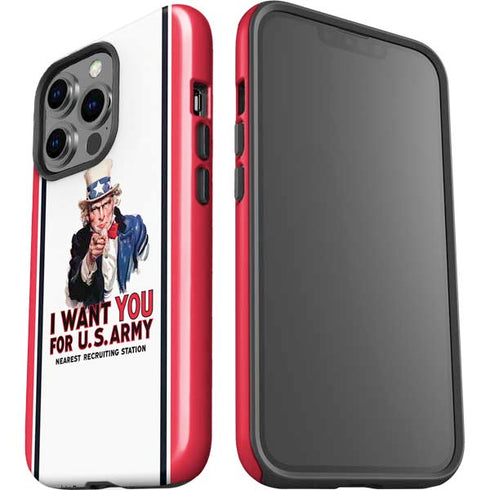 Uncle Sam Vintage War Poster iPhone 15 Pro Impact Case