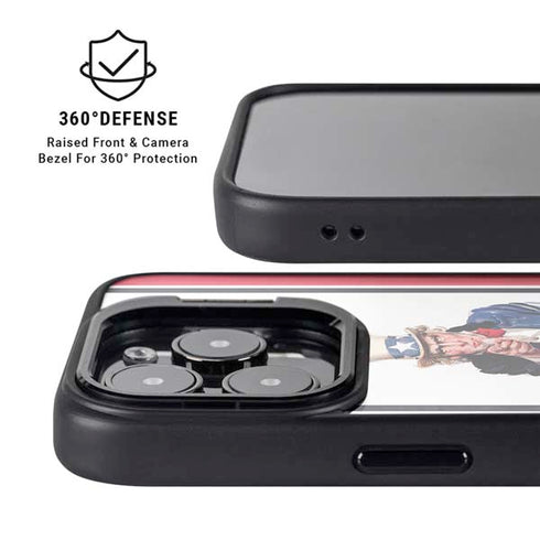 Uncle Sam Vintage War Poster iPhone 15 Pro Kickstand Case