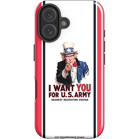 Uncle Sam Vintage War Poster iPhone 16 Impact Case