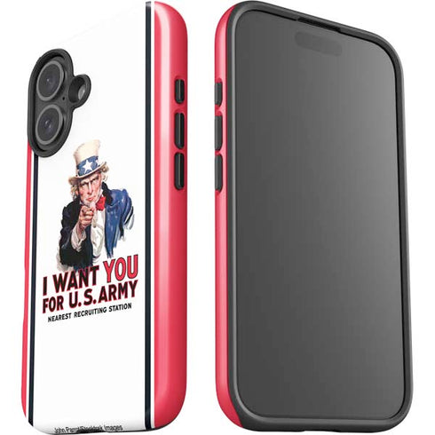 Uncle Sam Vintage War Poster iPhone 16 Plus Impact Case
