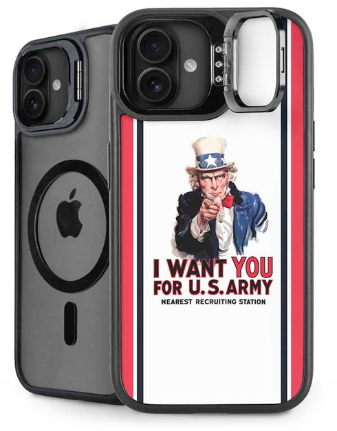 Uncle Sam Vintage War Poster iPhone 16 Plus Kickstand Case