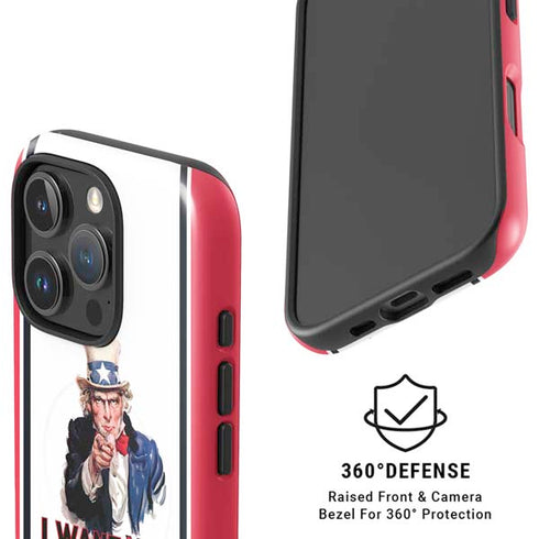Uncle Sam Vintage War Poster iPhone 16 Pro Magsafe Impact Case