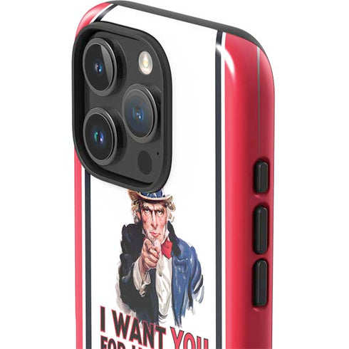 Uncle Sam Vintage War Poster iPhone 16 Pro Max Impact Case
