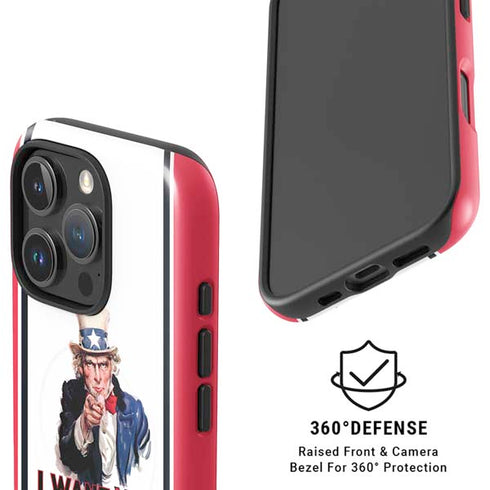 Uncle Sam Vintage War Poster iPhone 16 Pro Max Magsafe Impact Case