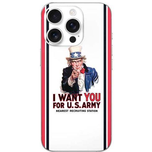 Uncle Sam Vintage War Poster iPhone 16 Pro Skin