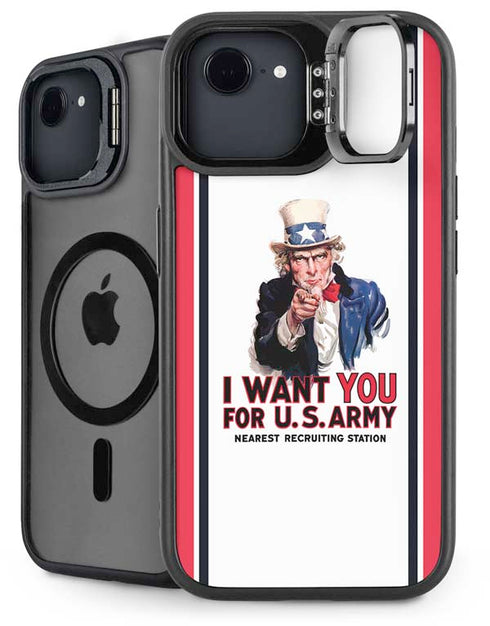 Uncle Sam Vintage War Poster iPhone 16e Kickstand Case