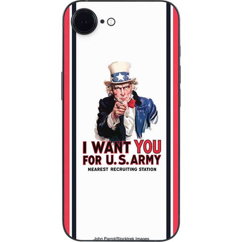 Uncle Sam Vintage War Poster iPhone 16e Skin
