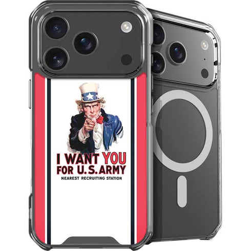 Uncle Sam Vintage War Poster iPhone 18 Pro MagSafe Case