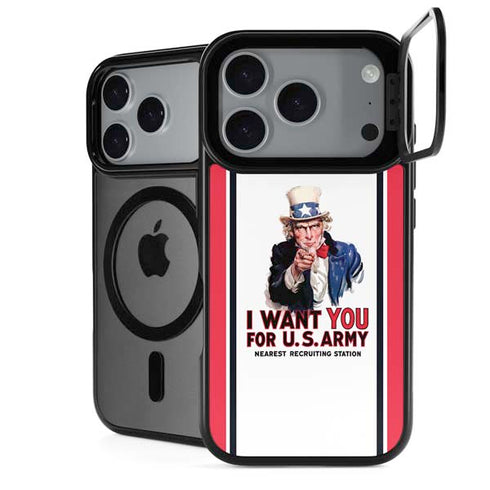 Uncle Sam Vintage War Poster iPhone 18 Pro Max Kickstand Case