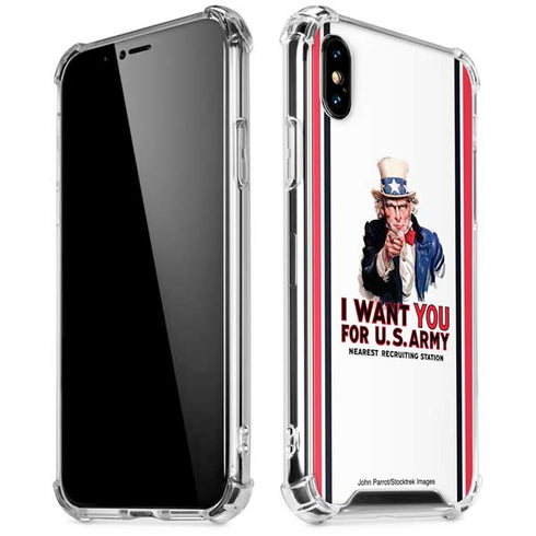 Uncle Sam Vintage War Poster iPhone X/XS Clear Case