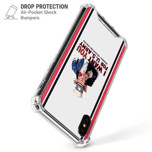 Uncle Sam Vintage War Poster iPhone X/XS Clear Case