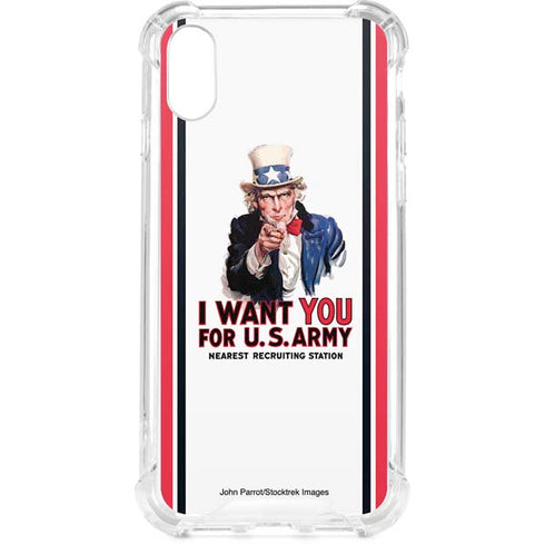 Uncle Sam Vintage War Poster iPhone XS Clear Case