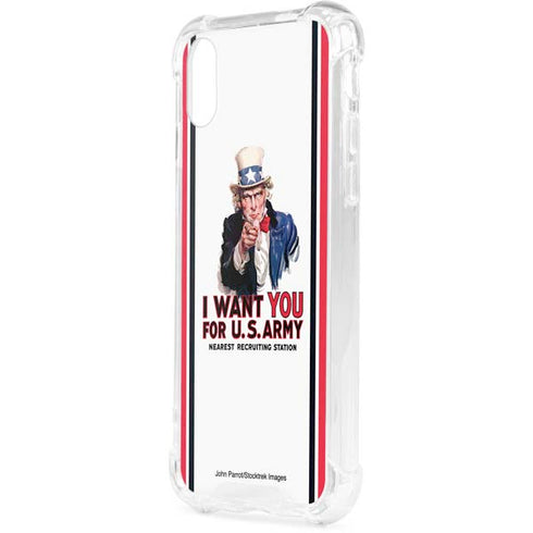 Uncle Sam Vintage War Poster iPhone XS Clear Case