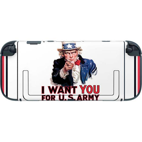 Uncle Sam Vintage War Poster Nintendo Switch 2 (2025) with Joy-Con Skin