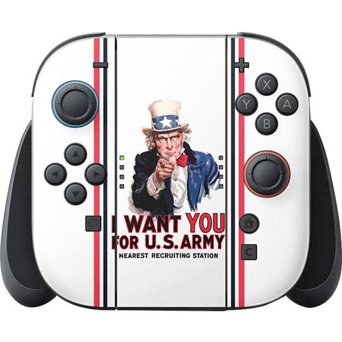 Uncle Sam Vintage War Poster Nintendo Skins