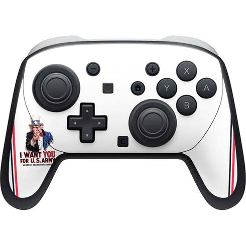 Uncle Sam Vintage War Poster Nintendo Skins